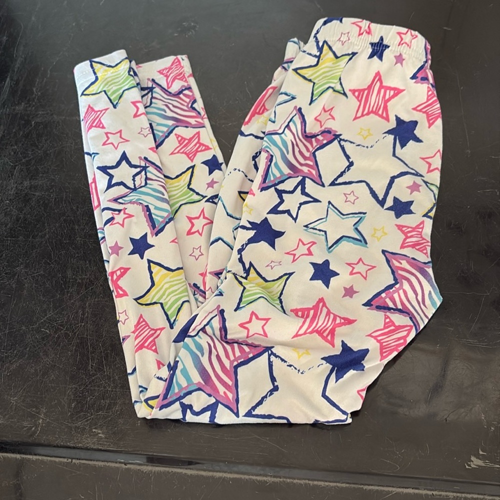 Girls leggings with bright stars